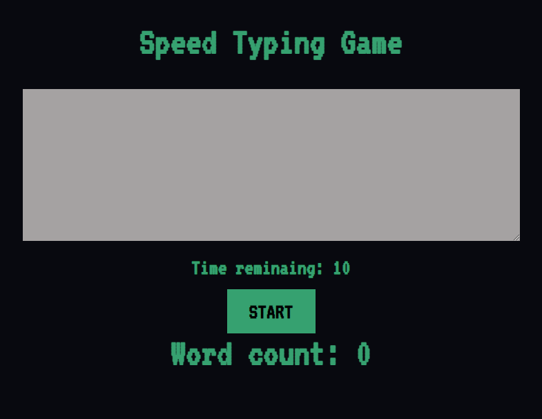 Speed Typing Game